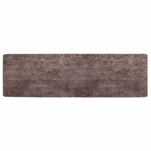 vidaXL Rug Runner MARSA Grey 50 x 150 cm Polyester and PVC