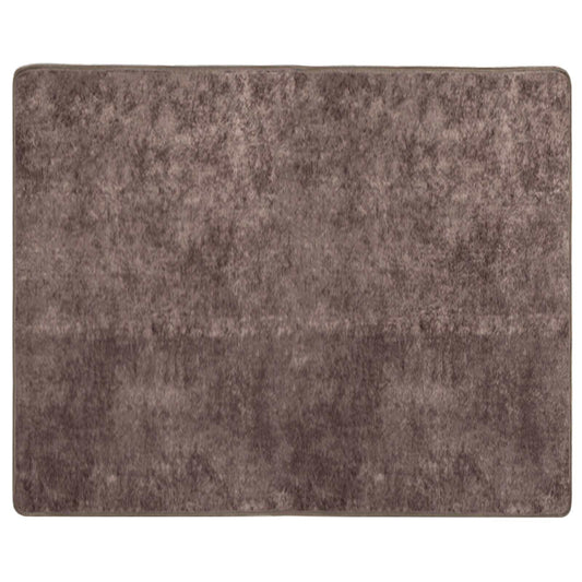 vidaXL Rug Runner MARSA Grey 80 x 100 cm Polyester and PVC