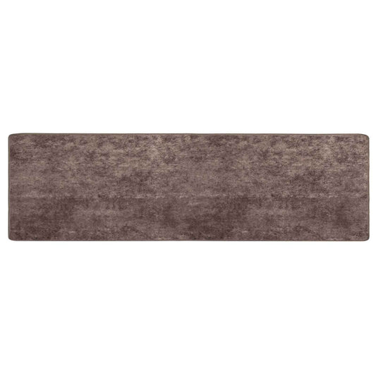 vidaXL Rug Runner MARSA Grey 80 x 350 cm Polyester and PVC