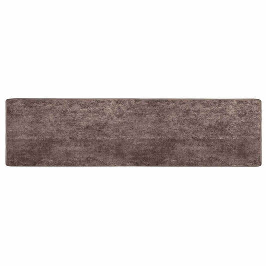 vidaXL Rug Runner MARSA Grey 80 x 400 cm Polyester and PVC