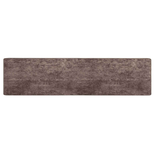 vidaXL Rug Runner MARSA Grey 80 x 450 cm Polyester and PVC
