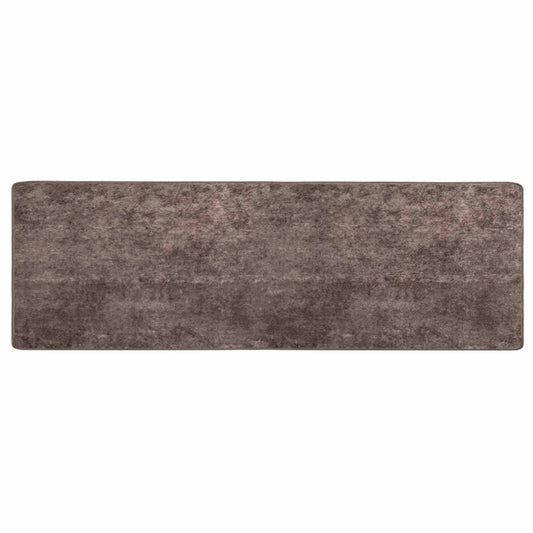 vidaXL Rug Runner MARSA Grey 100 x 300 cm Polyester and PVC