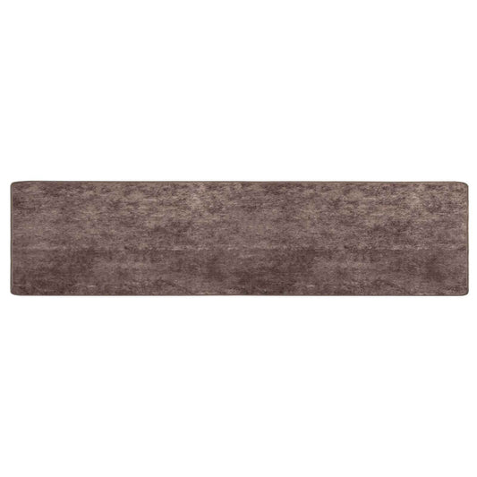 vidaXL Rug Runner MARSA Grey 100 x 450 cm Polyester and PVC