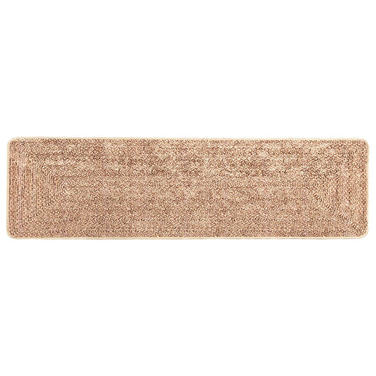 vidaXL Rug Runner MARSA Yellow 100 x 400 cm Polyester and PVC