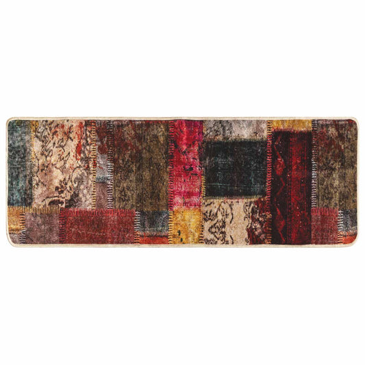 vidaXL Rug Runner MARSA Multicolour 100 x 350 cm Polyester and PVC