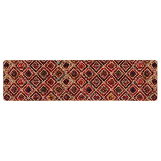 vidaXL Rug Runner MARSA Multicolour 80 x 350 cm Polyester and PVC