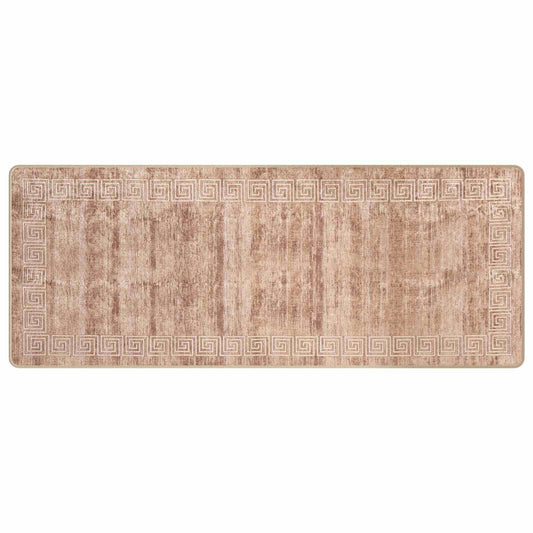 vidaXL Rug Runner MARSA White 80 x 200 cm Polyester and PVC