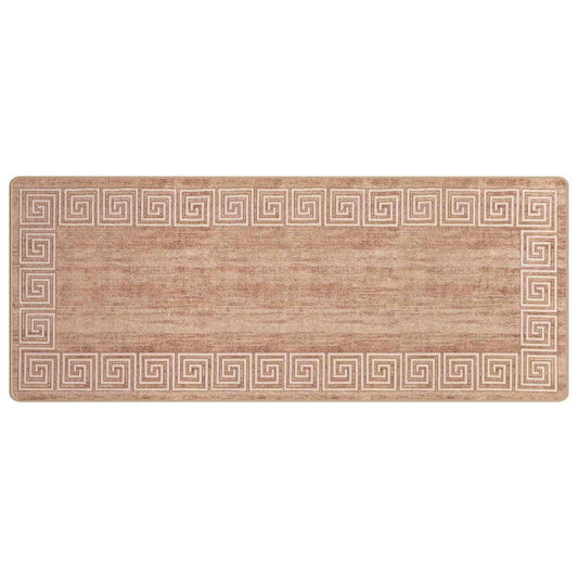 vidaXL Rug Runner MARSA White 100 x 300 cm Polyester and PVC