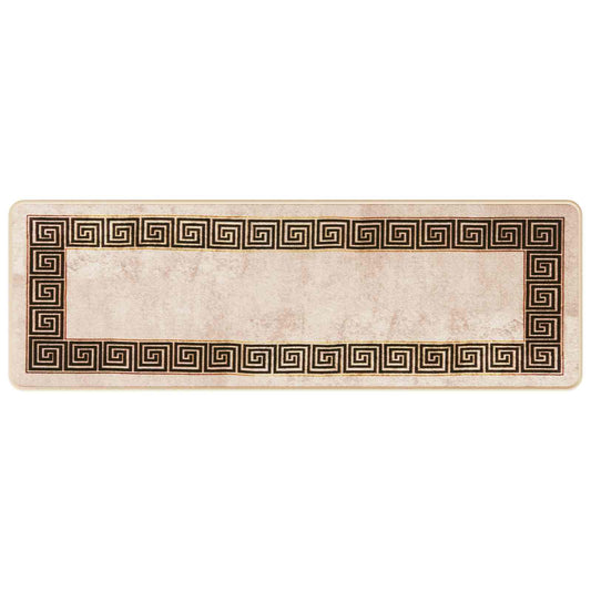 vidaXL Rug Runner MARSA Black 50 x 150 cm Polyester and PVC