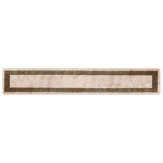 vidaXL Rug Runner MARSA Black 50 x 300 cm Polyester and PVC