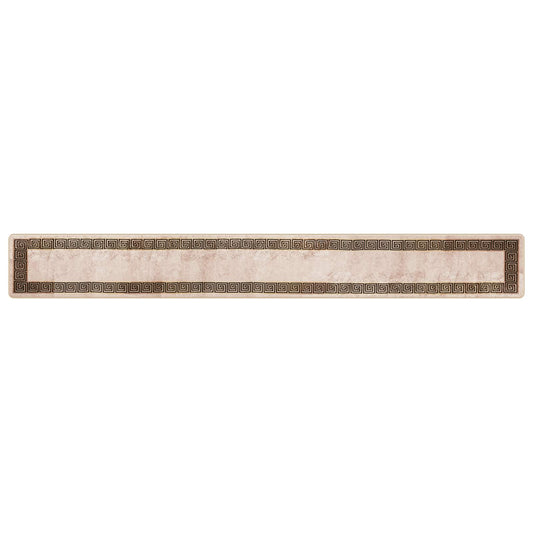 vidaXL Rug Runner MARSA Black 50 x 400 cm Polyester and PVC