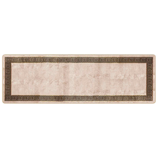 vidaXL Rug Runner MARSA Black 80 x 250 cm Polyester and PVC
