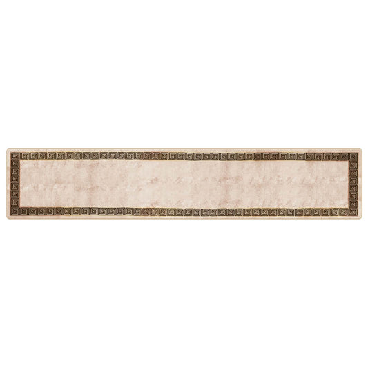 vidaXL Rug Runner MARSA Black 80 x 400 cm Polyester and PVC