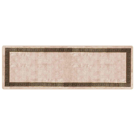 vidaXL Rug Runner MARSA Black 100 x 300 cm Polyester and PVC