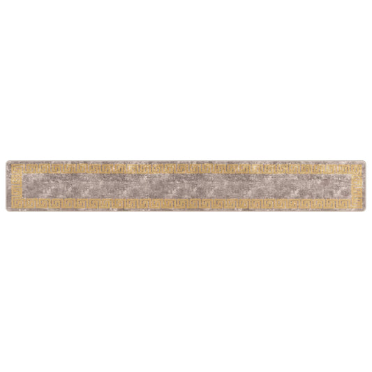 vidaXL Rug Runner MARSA Grey 50 x 350 cm Polyester and PVC