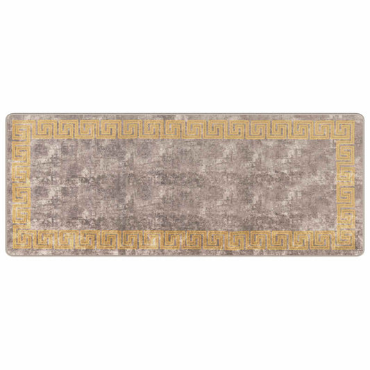 vidaXL Rug Runner MARSA Grey 80 x 200 cm Polyester and PVC