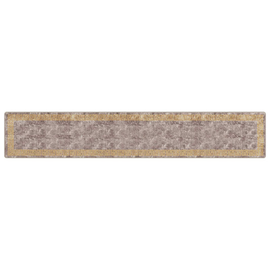 vidaXL Rug Runner MARSA Grey 80 x 450 cm Polyester and PVC