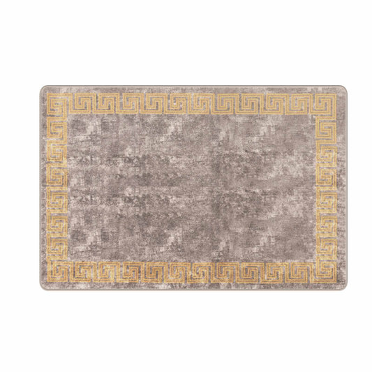 vidaXL Rug Runner MARSA Grey 100 x 150 cm Polyester and PVC