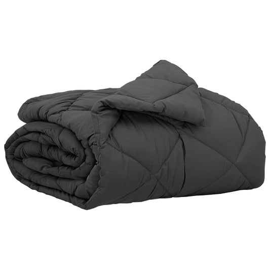 vidaXL Summer Duvet 220 x 135 cm Summer 200 gsm Anthracite
