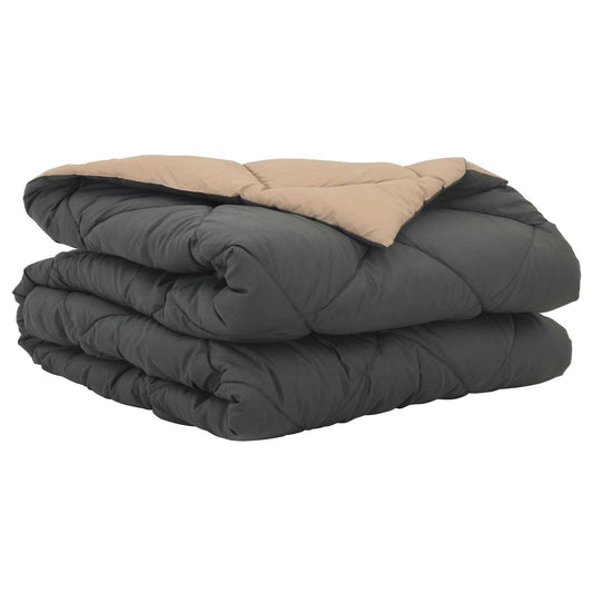 vidaXL Summer Duvet 220 x 135 cm Summer 200 gsm Anthracite and Taupe