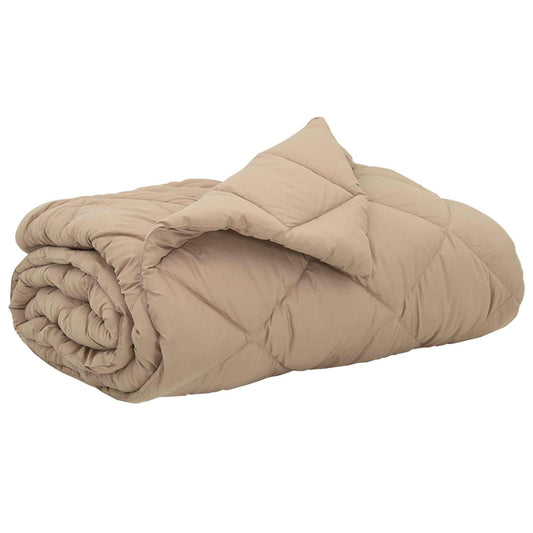 vidaXL Summer Duvet Taupe 200 x 200 cm Microfiber