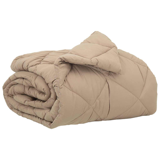 vidaXL Full Year Duvet 135 x 220 cm 300 gsm Taupe