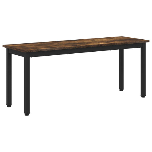 vidaXL Bench Smoke Oak 110 x 35 x 45 cm Engineered Wood