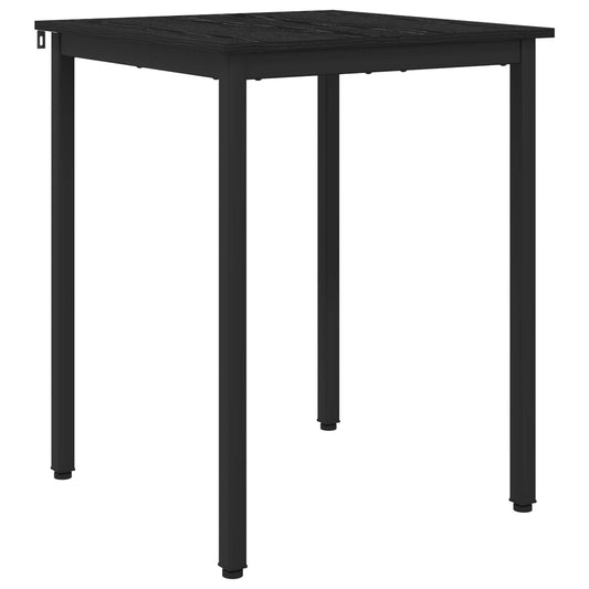 vidaXL Dining Tables 60 x 60 x 75 cm Engineered Wood Black Oak Square