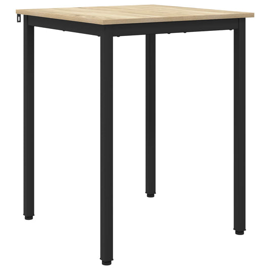 vidaXL Dining Tables 60 x 60 x 75 cm Engineered Wood Sonoma Oak Square