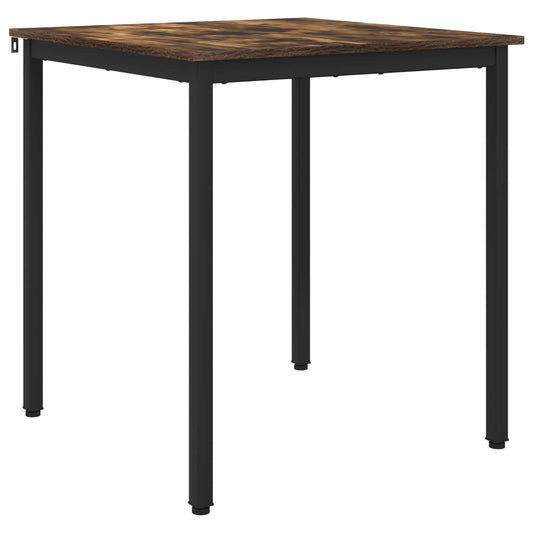 vidaXL Dining Tables 70 x 70 x 75 cm Engineered Wood Smoked Oak Square