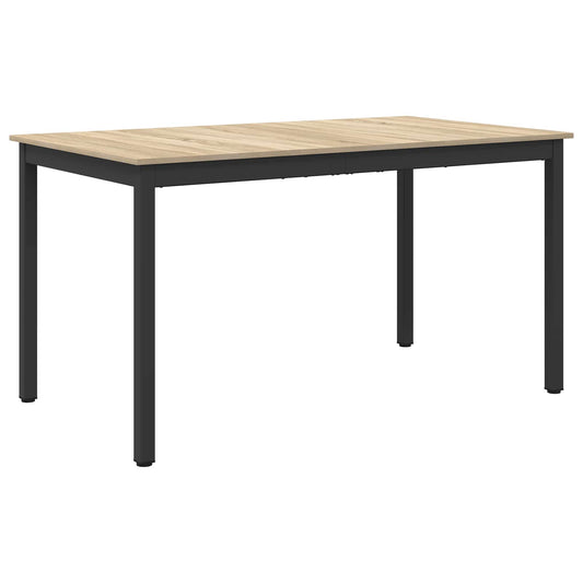 vidaXL Dining Tables 140 x 80 x 75 cm Engineered Wood Sonoma Oak