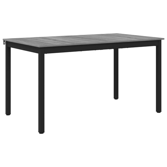 vidaXL Dining Tables 140 x 80 x 75 cm Engineered Wood Grey Sonoma