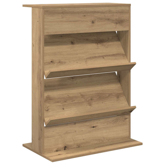 vidaXL Magazine Rack Artisan Oak 70 x 41 x 96 cm Engineered Wood