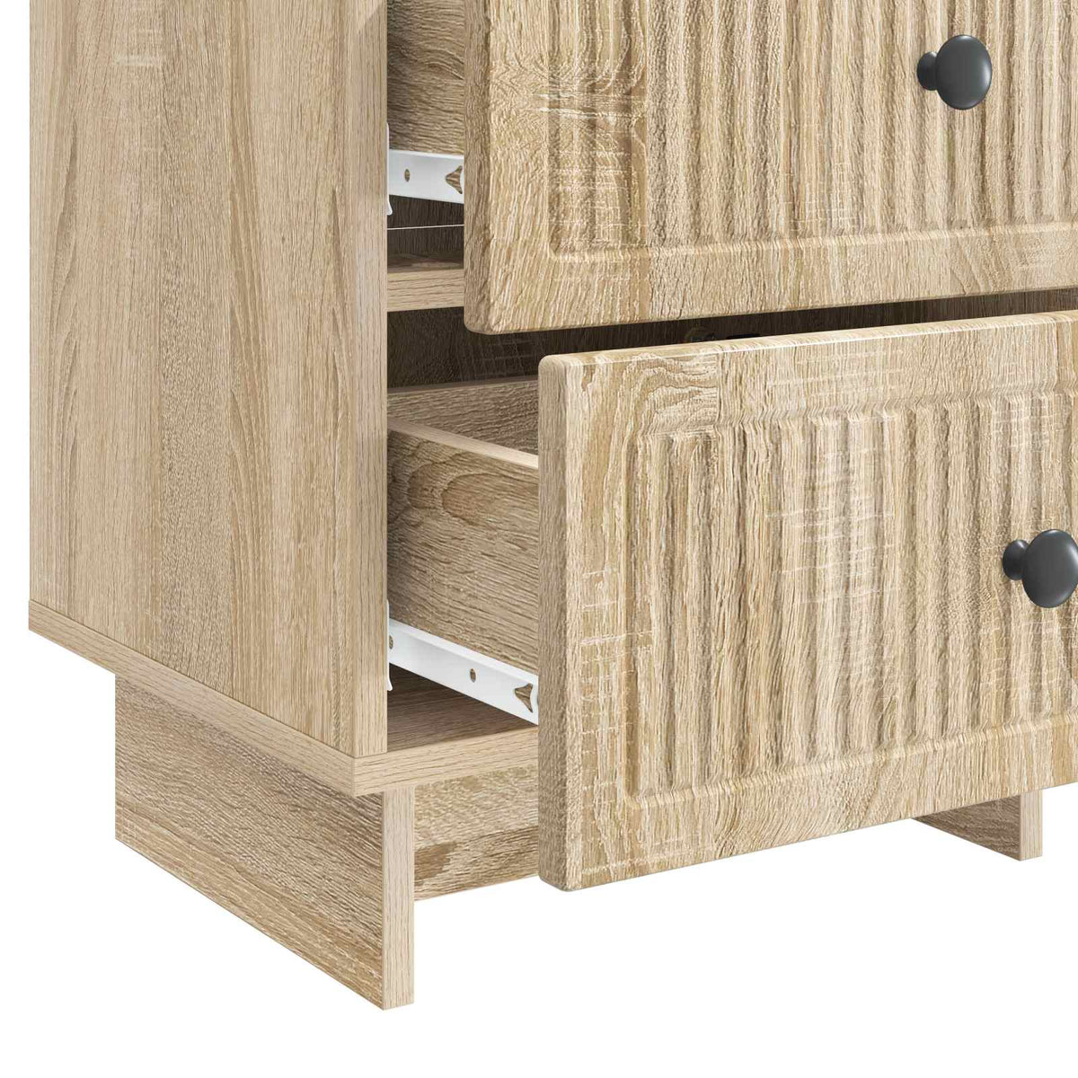 vidaXL Bedside Cabinet 2 pcs Sonoma Oak 43 x 34.5 x 47.5 cm