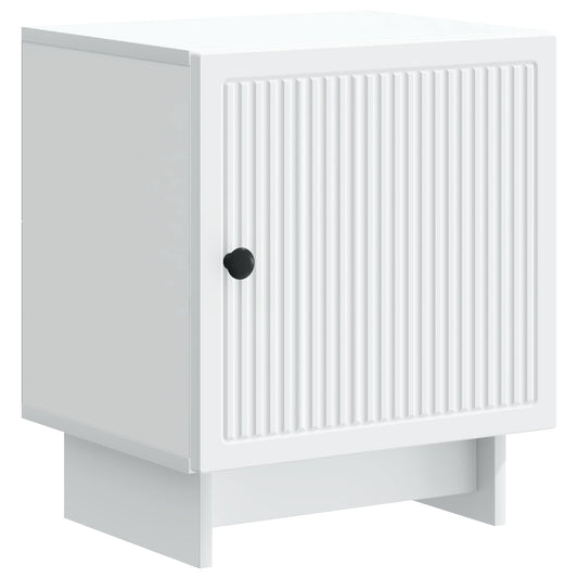 vidaXL Bedside Cabinet White 43 x 34.5 x 50 cm Engineered Wood