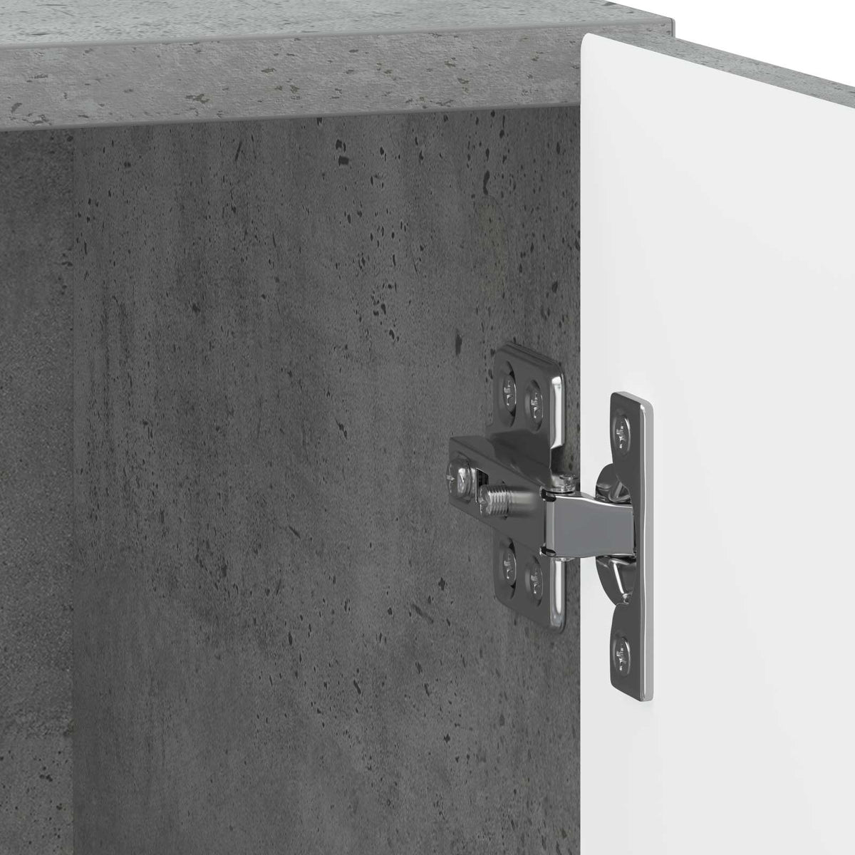 vidaXL Bedside Cabinet 2 pcs Concrete Grey 43 x 34.5 x 50 cm