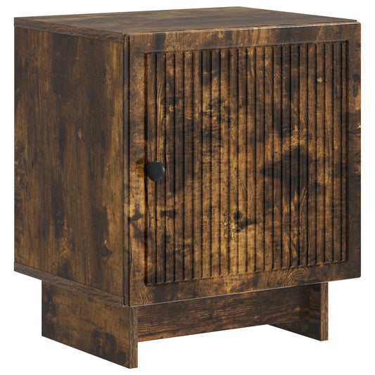 vidaXL Bedside Cabinet Smoked Oak 43 x 34.5 x 50 cm Engineered Wood
