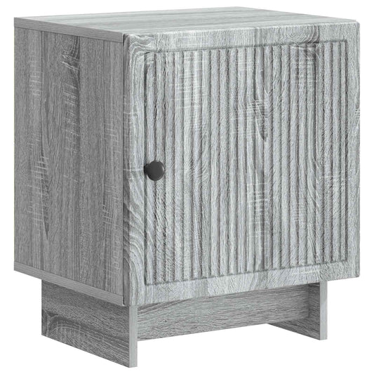 vidaXL Bedside Cabinet Grey Sonoma 43 x 34.5 x 50 cm Engineered Wood