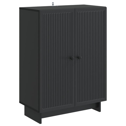 vidaXL Sideboard Black 66 x 34.5 x 90 cm Engineered Wood