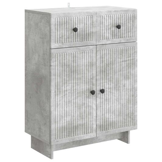 vidaXL Sideboard Concrete Grey 66 x 34.5 x 90 cm Engineered Wood