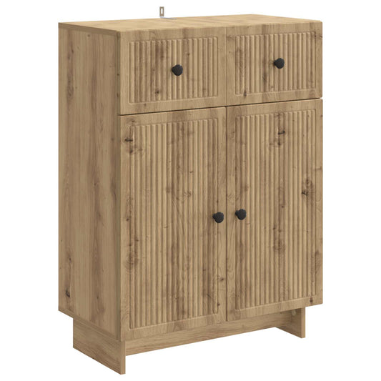 vidaXL Sideboard Artisan Oak 66 x 34.5 x 90 cm Engineered Wood