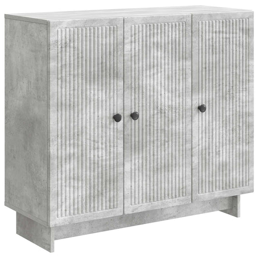 vidaXL Sideboard Concrete Grey 89 x 34.5 x 80 cm Engineered Wood