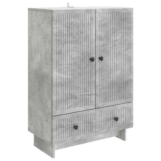 vidaXL Sideboard Concrete Grey 66 x 34.5 x 95 cm Engineered Wood