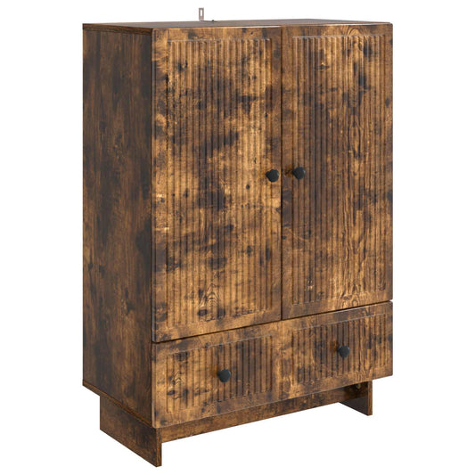 vidaXL Sideboard Smoked Oak 66 x 34.5 x 95 cm Engineered Wood