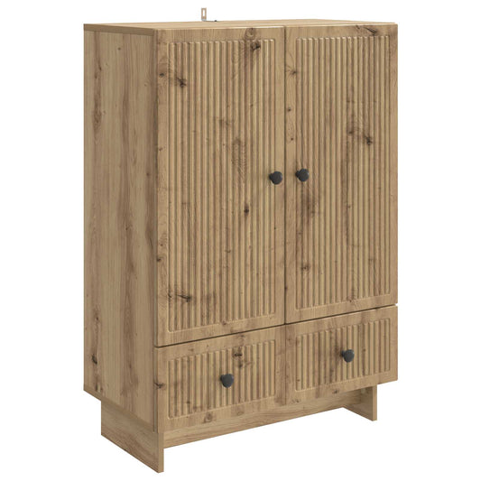 vidaXL Sideboard Artisan Oak 66 x 34.5 x 95 cm Engineered Wood