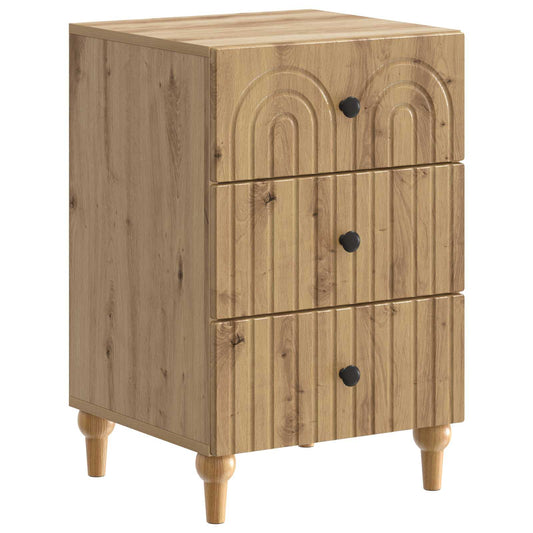 vidaXL Bedside Cabinet Artisan Oak 43x 41 x 66.5 cm Engineered Wood