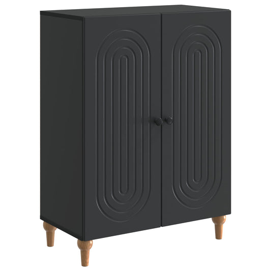 vidaXL Sideboard Black 66 x 34.5 x 90 cm Engineered Wood