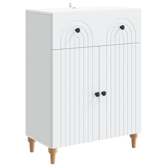 vidaXL Sideboard White 66 x 34.5 x 90 cm Engineered Wood