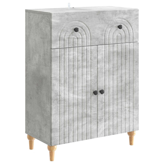 vidaXL Sideboard Concrete Grey 66 x 34.5 x 90 cm Engineered Wood