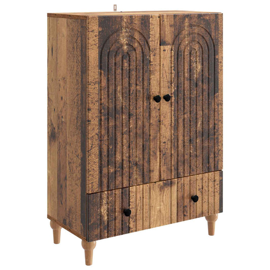 vidaXL Sideboard Old Wood 66 x 34.5 x 95 cm Engineered Wood